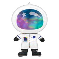 Astronaut Holographic Iridescent Supershape Balloons