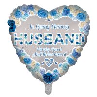 (image for) 18" In Loving Memory Husband Foil Balloons