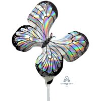 Iridescent Butterfly Mini Shape Air Filled Balloons