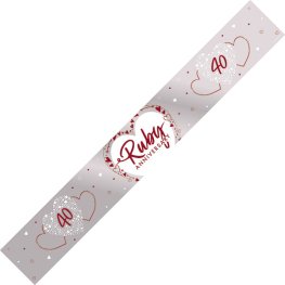 (image for) Ruby Wedding Anniversary Foil Banner