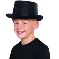 Kids Black Top Hats