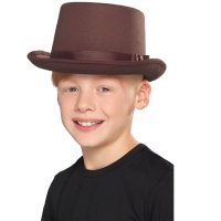Kids Brown Top Hats