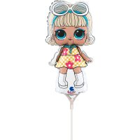 14" LOL Surprise Go Go Girl Air Fill Mini Shape Balloons