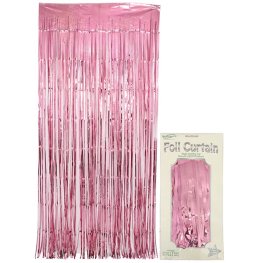 (image for) Metallic Light Pink Foil Door Curtain