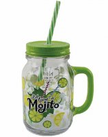 Mojito Drinking Jar Glass