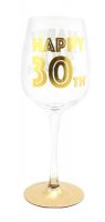 (image for) Gold Celebration 30th Wine Glass