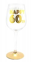 (image for) Gold Celebration 60th Wine Glass