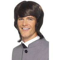 60s Brown Male Mod Wig