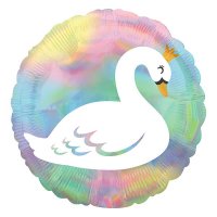 (image for) 18" Pastel Swan Foil Balloons