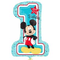 (image for) Mickey Mouse 1st Birthday Supershape Balloons