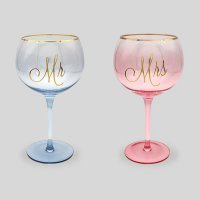 Mr And Mrs Gin Glasses
