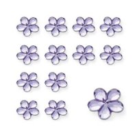(image for) Lilac Flower Shaped Diamantes