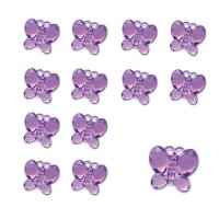 (image for) Purple Butterfly Shaped Diamantes