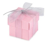 (image for) Pink Favour Box With Lid x10