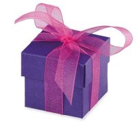 Purple Favour Box With Lid x10