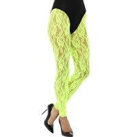 80s Green Lace Leggings