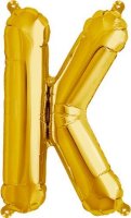 (image for) 16" Letter K Gold Air Filled Balloons
