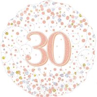 18" Sparkling Fizz 30th Birthday Foil Balloons