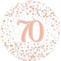 18" Sparkling Fizz 70th Birthday Foil Balloons
