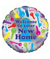 18" Welcome To Your New Home Foil Balloons