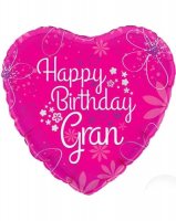 18" Happy Birthday Gran Foil Balloons