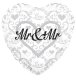 (image for) 18" Mr And Mr Heart Shape Foil Balloons