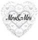 (image for) 18" Mrs And Mrs Heart Shape Foil Balloons