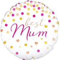 (image for) 18" Best Mum Holographic Foil Balloons