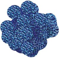 25mm Blue Holographic Circular Confetti 50g