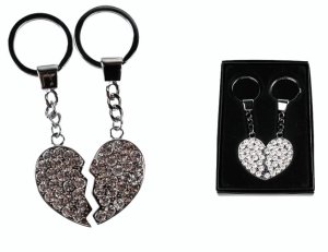 (image for) Broken Heart Crystal Keychain