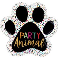 Party Animal Paw Shape Balloons