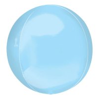 21" Pastel Blue Jumbo Orbz Foil Balloons 3pk