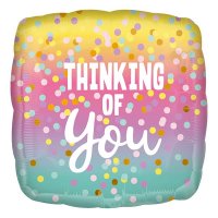 (image for) 18" Thinking Of You Dots Foil Balloons