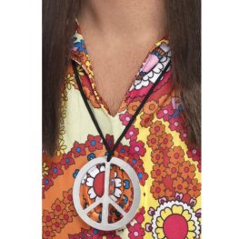 (image for) Silver Peace Sign Medallion