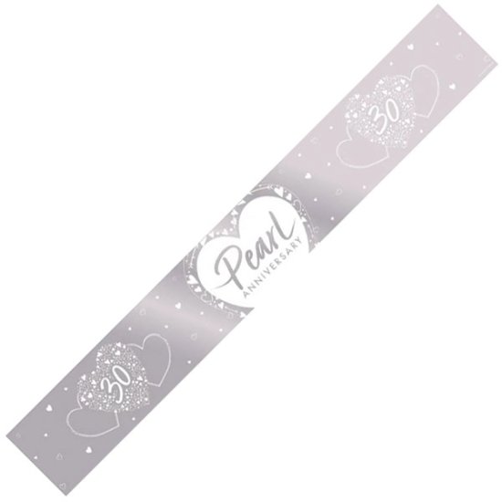 (image for) Pearl Wedding Anniversary Foil Banner