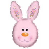 30" Pink Bunny Head Shape Balloons