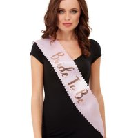 Bride To Be Pink & Gold Sashes
