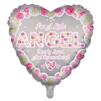 (image for) 18" Pink For A Little Angel Foil Balloons