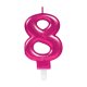 (image for) Pink Metallic Age 8 Candles