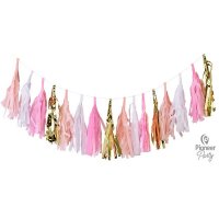 (image for) Pink, White And Gold Tassels