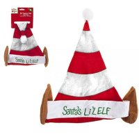 Santa's Elf Hat With Pom Pom