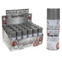 Silver Metallic Lacquer Christmas Spray x1
