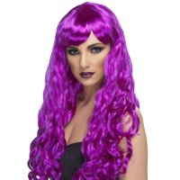 Purple Desire Wigs With Fringe