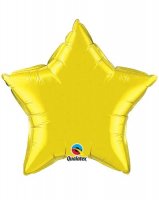 (image for) 20" Citrine Yellow Star Foil Balloon