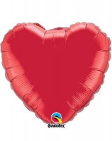 36" Ruby Red Heart Foil Balloon