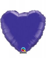 (image for) 18" Quartz Purple Heart Foil Balloon
