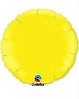 18" Yellow Rounds Foil Balloon