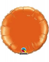 (image for) 18" Orange Round Foil Balloon
