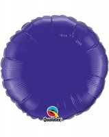 18" Quartz Purple Round Foil Balloon