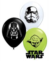 5" Star Wars Faces Latex Balloons 100pk